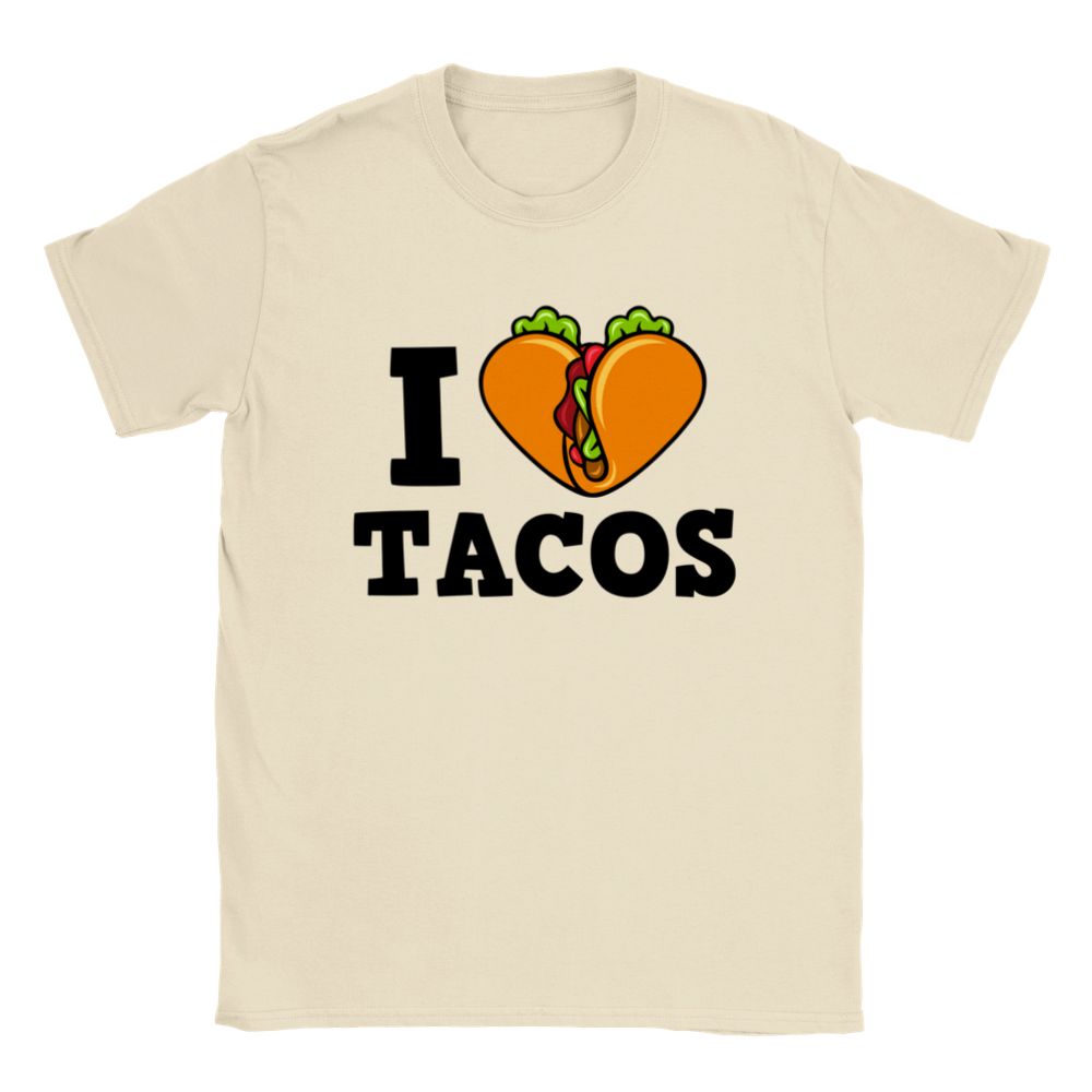 I Love Tacos - Classic Unisex Crewneck T-shirt - Mister Snarky's