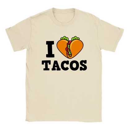 I Love Tacos - Classic Unisex Crewneck T-shirt - Mister Snarky's