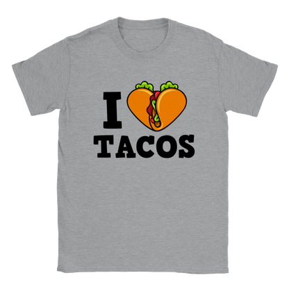 I Love Tacos - Classic Unisex Crewneck T-shirt - Mister Snarky's