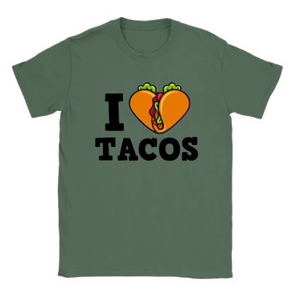 I Love Tacos - Classic Unisex Crewneck T-shirt - Mister Snarky's