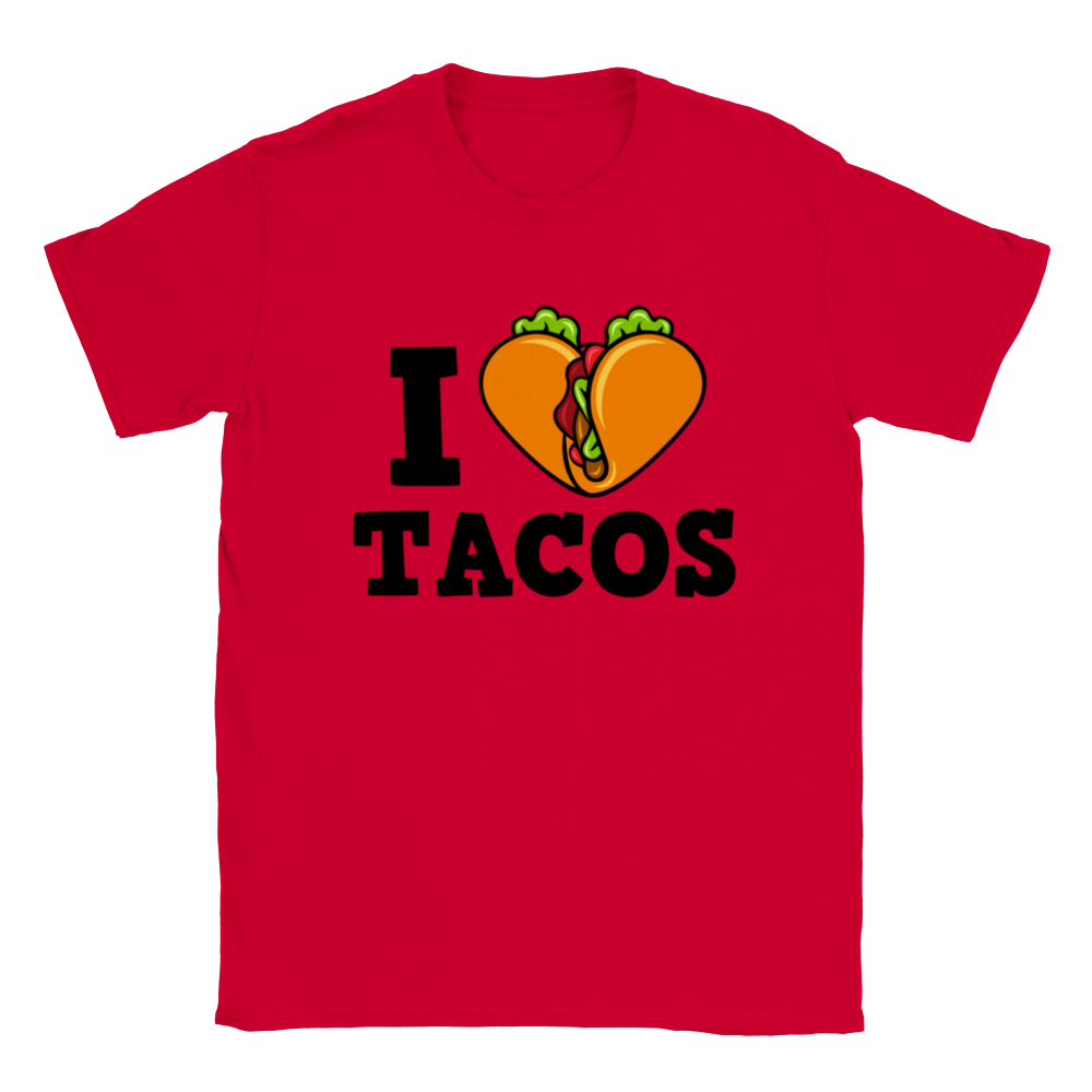 I Love Tacos - Classic Unisex Crewneck T-shirt - Mister Snarky's